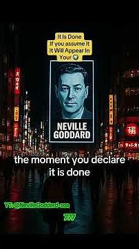 How to Manifest with Confidence: Neville Goddard's "It is Done" Technique