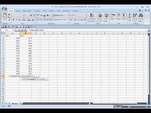 Excel stdevp
