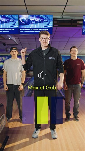 On a lancé un petit défi chez BOOL. 👀 Écoute la vidéo et devine, à l’oreille, combien de quilles sont tombées. 👂🎳