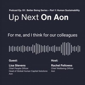 “We are so complex as human beings. At Aon, we are trying to figure this all out together,” says Aon’s Chief People Officer and Global Head of Human Capital Solutions, Lisa Stevens. Listen to Episode 51 of our #OnAonPodcast and the first Better Being series episode, which covers resilience in the workforce with Aon’s Chief Wellbeing Officer, Rachel Fellowes. https://aon.io/40MTnn9 #BetterBeing #LifeAtAon #WorkforceResilience | Aon | Facebook