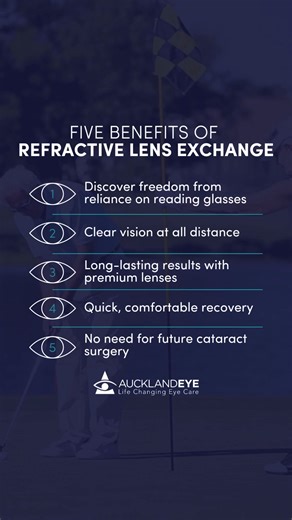 What if one simple procedure could free you from glasses and cataracts? Some of the benefits of Refractive Lens Exchange (RLE) at Auckland Eye include: Experience sharper, brighter vision everyday Clear vision at all distance Long-lasting results with premium lenses Quick, comfortable recovery No need for future cataract surgery See life with clarity, for years to come. | Auckland Eye | Facebook