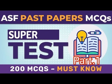 ASF Test Preparation 2025 : ASI, Corporal Written Test Past Papers Pak Study Most Repeated MCQs