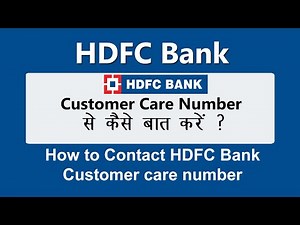 hdfc bank customer care number