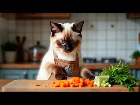 😻Cats Cooking in the Kitchen 🔪🍕- Funny Cats Doing Human Things