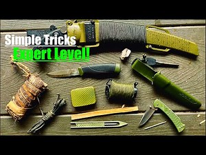Learn 10 Easy Expert-Level Bushcraft and Survival Tool Trick Skills!