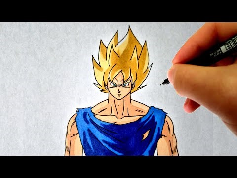 How To Draw Goku Super Saiyan - made by Artium