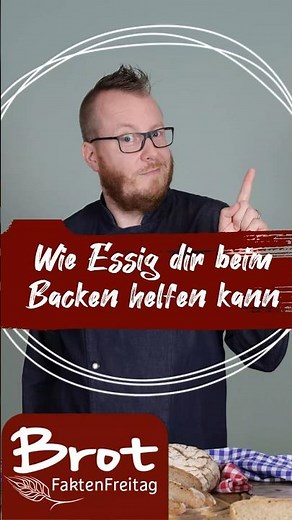 Wie die Essig beim Backen helfen kann! #Brot #teig