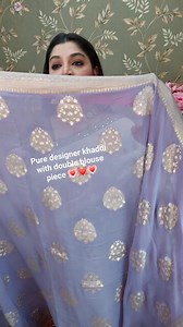 Pure designer khaddi with double blouse piece 💗💓💗 | Ayesha's World