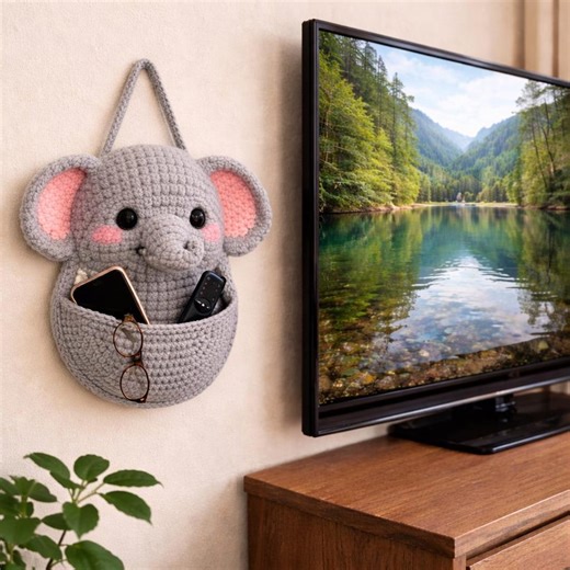 Handmade Crochet Elephant Pillow Pattern | Cute Baby Nursery Cushion | Amigurumi Elephant PDF | Instant Download - Etsy