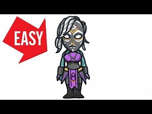 How to draw Fortnite skins【NIGHTWITCH】Easy & Cute drawing｜Jolly Art NEGI