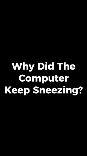 Why Did the Computer Keep Sneezing? 💻😂 | Funny Tech Joke #Shorts | Joke Of The Day