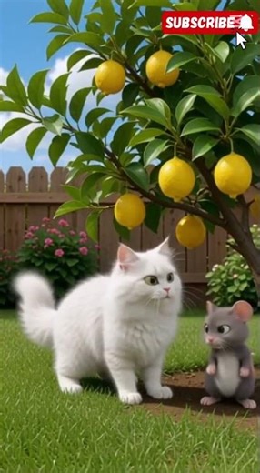 Lemon Tree War 😂 | Winky & Mousey | #cat #funny #cartoon