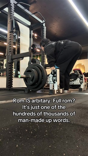 Still yes STILL not very few ppl do not know that rom doesn’t have to be full rom every single time, I’ll be the one to say it again like everyone knows about this did. Rom is an ARBITRAY man-made up word that doesn’t exist nor is not real in the real world we’re living in. Sure, if the full rom at the very specific movement is possible for you to do so without any compensations from other supportive muscle groups and uncomfortableness you should absolutely go for the full rom during that moveme