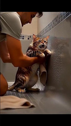 Cat vs Bath: Round 99 – Funniest Cat Reaction Ever!
