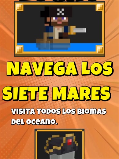 Navega los siete mares TUTORIAL LOGRO MINECRAFT BEDROCK visita todos los bromas del oceano #Minecraft #logros #tutorial #parati #minecraftbedrock