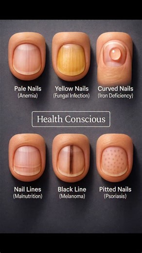 Health Conscious. on Instagram: ""your nails can tell important stories about your health — always pay attention to changes." #healthtips #nailhealth #healthconscious #wellnessguide #selfcare"