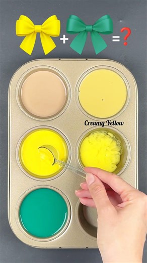 Mixing 3 Colors to Create Fresh Summer Shades 🎨 | Color Mixing Satisfying #colorpalette #artshorts