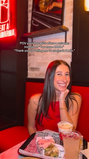 Ashley Gersh, LMHC | Food & Wellness on Instagram: "🛋️ Let’s move these dinner conversations to the counseling room. Click link in bio to schedule therapy. #foodforthought💭 Labels can help us understand, but they don’t determine who you are. A diagnosis is never the whole story—it’s just one lens. What you bring into the room matters far more than any label. Food: Tahini Shake from 📍 @amarsandwichshop"