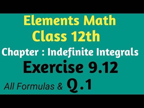 Class 12th math exercise 9.12 Q.1