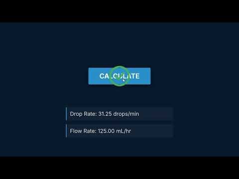 Iv Flow Rate Drip Calculator — How to Use It | Engineering Tool