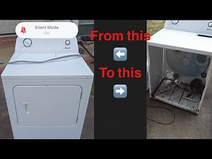 How quick and easily an Amana dryer can be disassembled