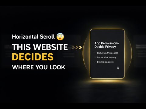 This Website Scrolls Horizontally — And Controls Your Focus