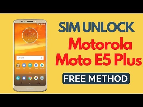 Unlock Motorola Moto E5 Plus