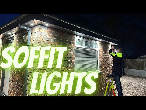How I Install 35 Soffit Lights- Electrician