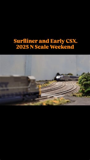 57 reactions | An Amtrak Surfliner and an early CSX Intermodal pass each other. 2025 N Scale Weekend. #reels #trains #trainsofinstagram #nscale #nscaletrains #nscalemodeltrains #amtrak #csx #nscaleweekend | Andrew Cz | Facebook