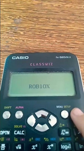 viết chữ Roblox #casio