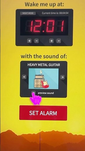 6 raucous alarms here: kukuklok.com