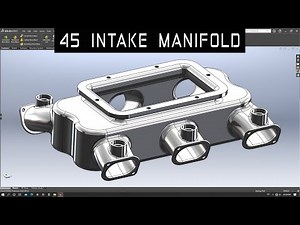 V12 ENGINE | Part 45 | INTAKE MANIFOLD E02 | Solidworks Tutorial | 1080p 🚗😎