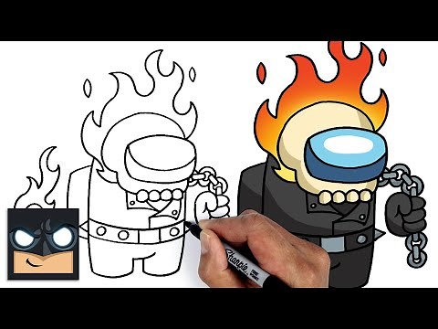 How To Draw Among Us | Ghostrider Crewmate