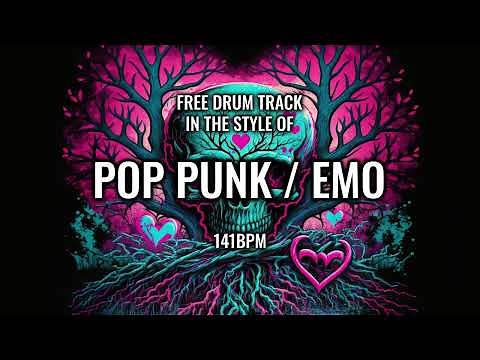 Pop Punk Drum Beats - 141 BPM Drum Track