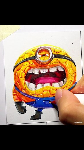 Drawing Mega Minions Jerry - Despicable Me 4 Sketch