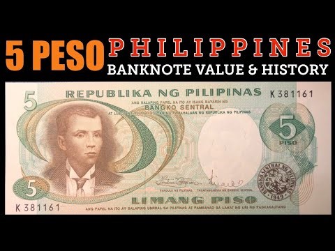 5 Piso Banknote of Philippines 1967~1973 - Value and History