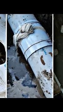 6 inchi p.v.c pipe repair