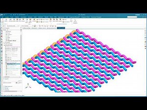 Using NX to create cloth, gratings, and such