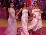 Little Mix walk up to collect Best British Group Award at BRITS 2021