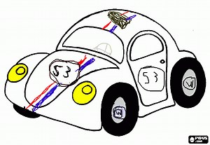 herbie para imprimir , desenho herbie