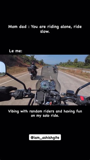 💫 A S H I S H G I T E 💫 on Instagram: "Riding solo is just a myth 😁 #himalayan #traveling #ride #bike #motorcycle #royalenfieldindia #rider #brotherhood"