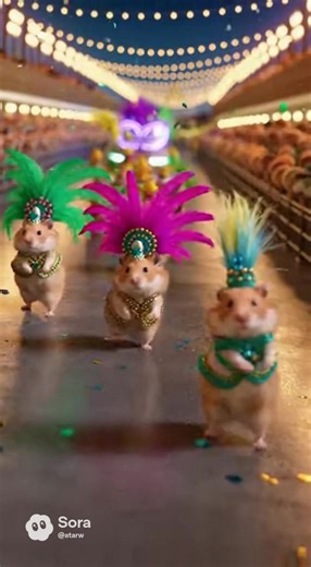 Hamster's Day at Rio Carnival
