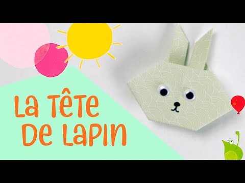 Les petits pliages de Suzanne - Le lapin - origami facile pour enfants