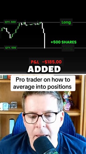 How To Average Into a Trade (Pro Trader)