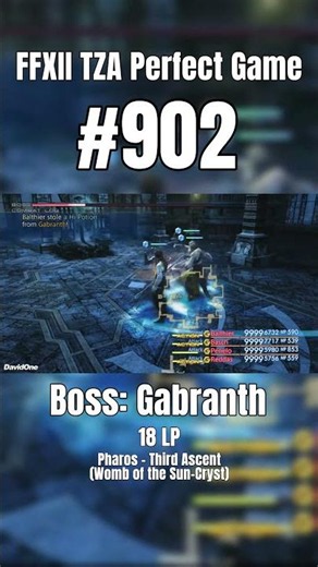 FFXII Perfect Game 902 | Boss: Gabranth #Shorts #FinalFantasy #Gaming #RetroGaming