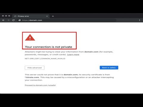 How To Fix Your Connection Is Not Private Error In Google Chrome