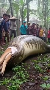 python swallows 2 cows at once #snake #fyp viral