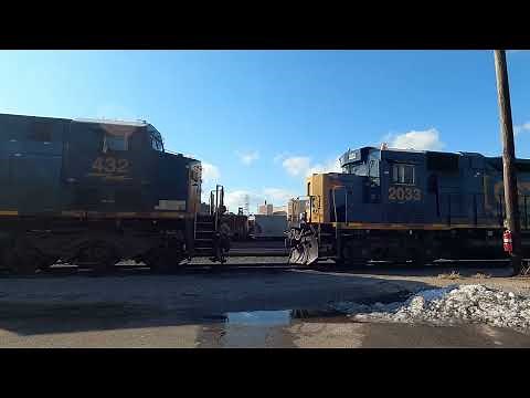 CSX Rail Yard Terminal Detroit, Michigan 4K