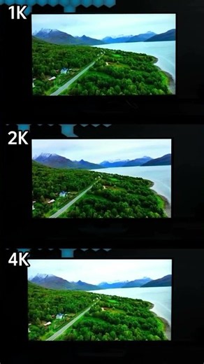 quick test: 1080p vs 1440p vs 4k #monitor #27inch #tech #test #challenge #fyp