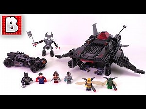LEGO Justice League Flying Fox: Batmobile Airlift Attack Set 76087 | Unbox Build Time Lapse Review
